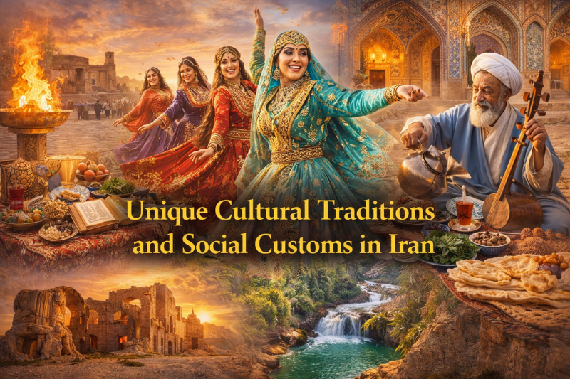 Cultural traditions and social customs in Iran during Nowruz celebration
