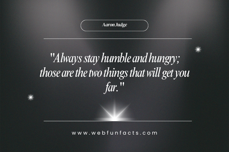 Motivational Aaron Judge quotes on dedication and achieving goals