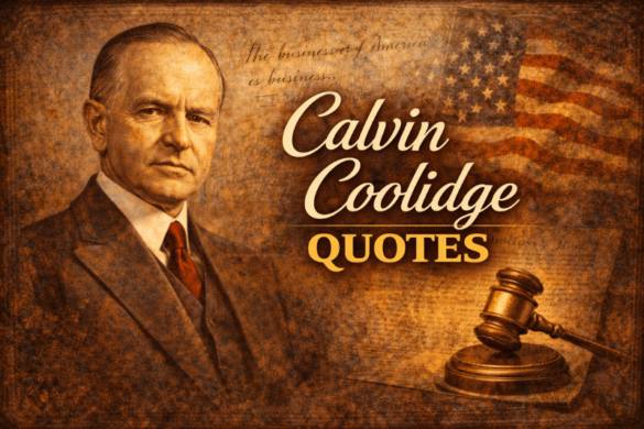 Inspirational Calvin Coolidge quotes about persistence, leadership, discipline, and success.