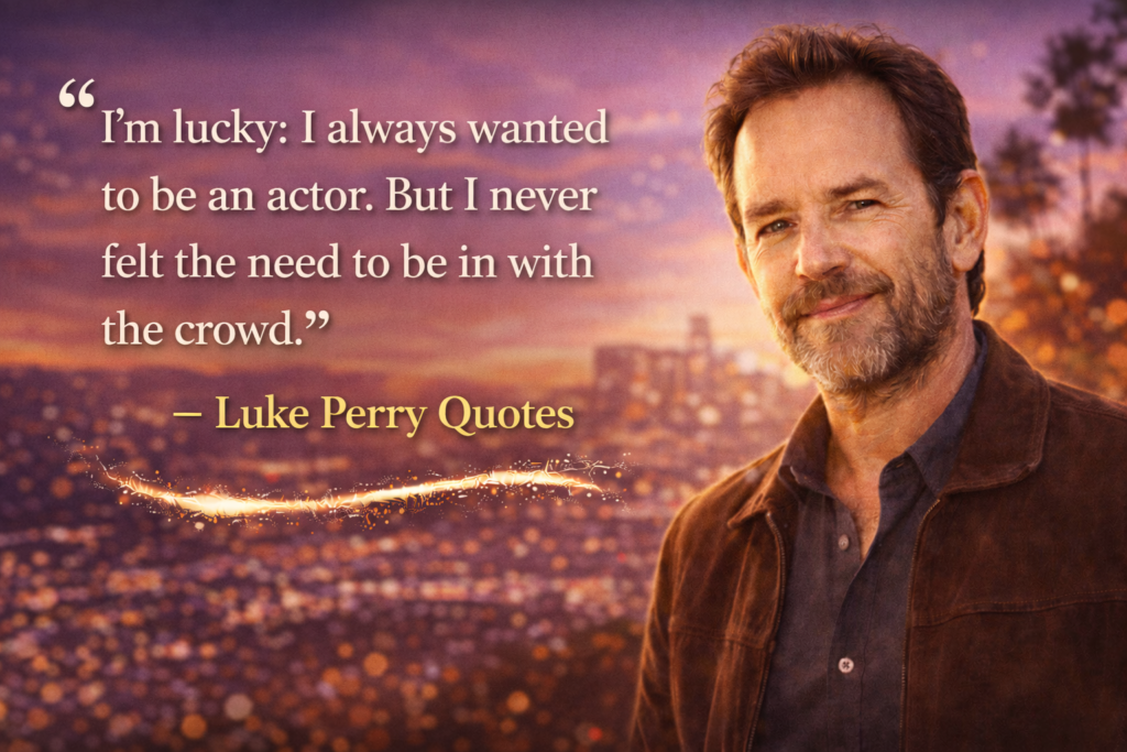 Famous Luke Perry quotes that reflect wisdom and authenticity