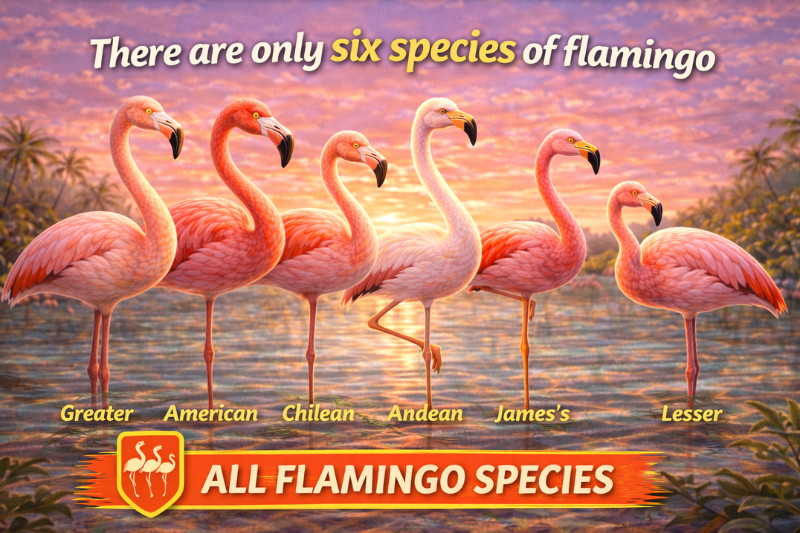 Fun facts about flamingos showing pink flamingo birds in wetlands