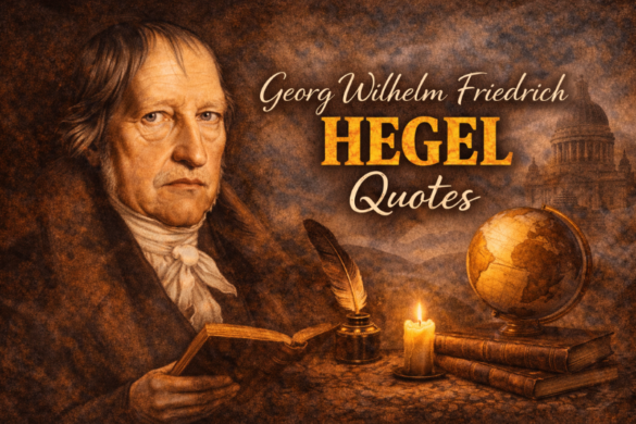 Inspirational Georg Wilhelm Friedrich Hegel quotes about philosophy, reason, freedom, and human history