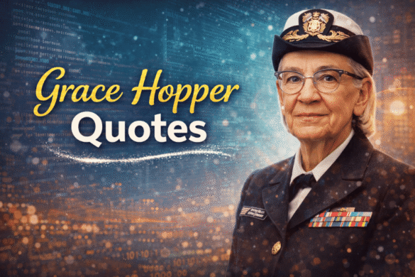 Grace Hopper inspirational quotes about innovation, leadership, and technology