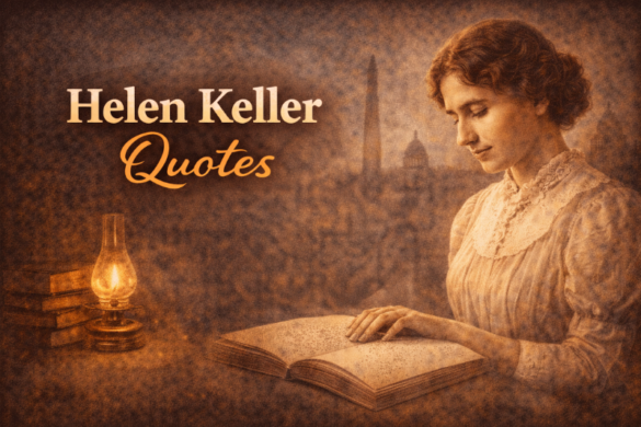 Helen Keller inspirational quote about vision and courage