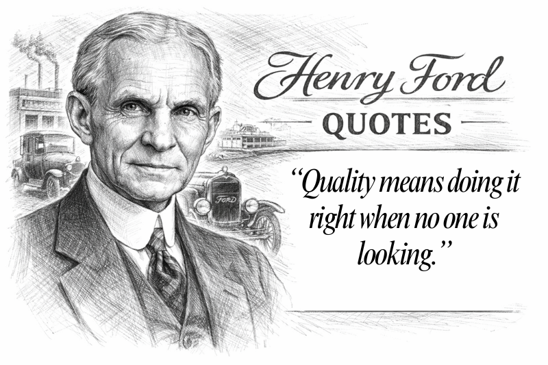 “Quality means doing it right when no one is looking.” 