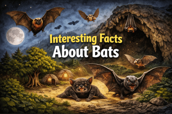 Interesting facts about bats showcasing different bat species flying in a moonlit night habitat