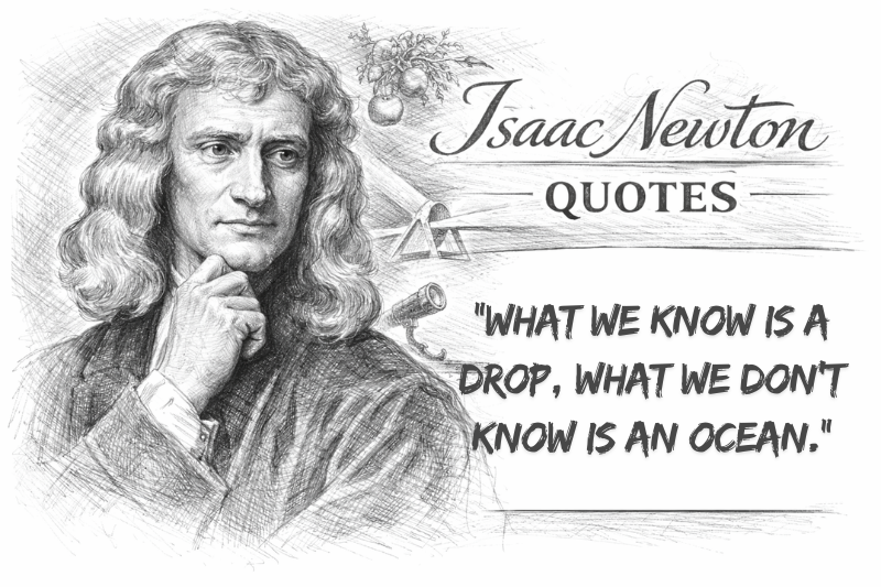 "What we know is a drop, what we don't know is an ocean."