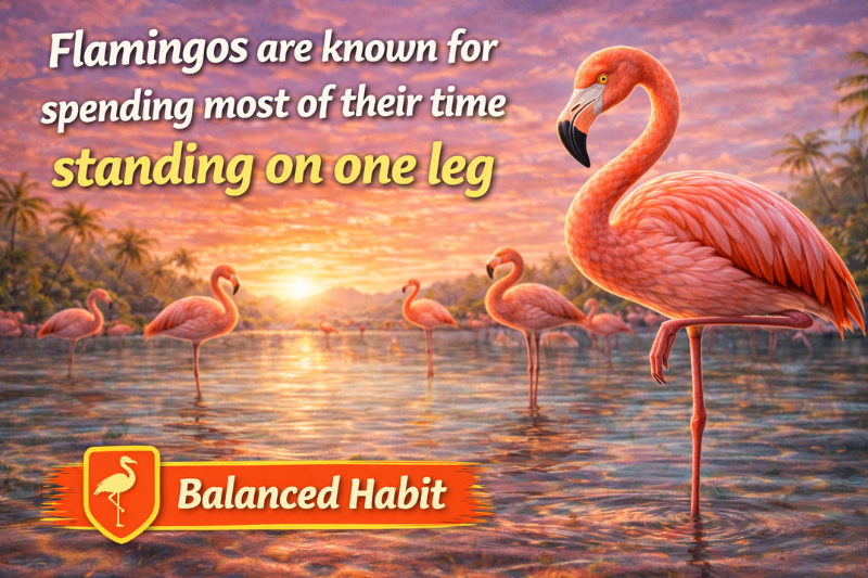 Large flock of flamingos gathered together in wetland habitat