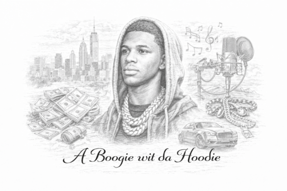 A Boogie wit da Hoodie quote about staying focused and achieving goals inspirational quote image