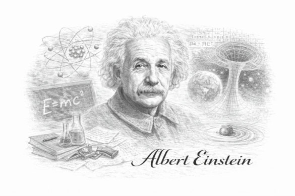 Albert Einstein quote about life being like riding a bicycle and staying balanced inspirational quote image