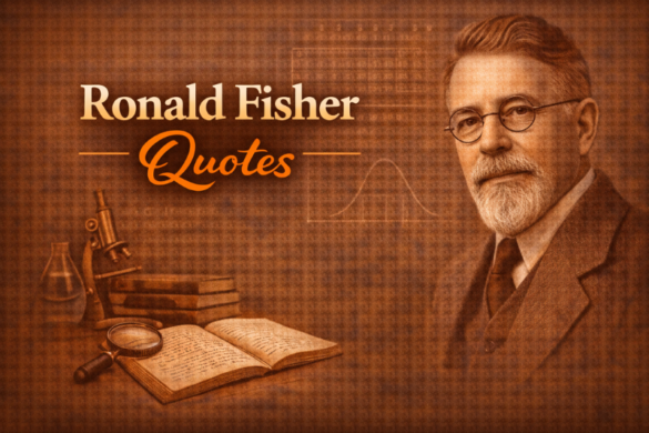 Famous quotes by Ronald Fisher about statistics and science