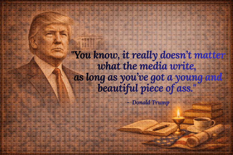 Former U.S. president speaking confidently during a public rally about leadership, ambition, and success.