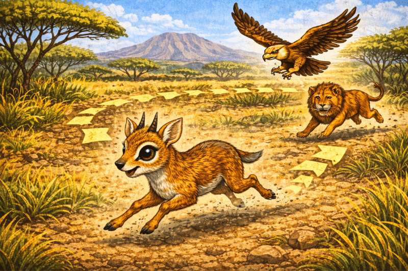 Fun Facts About the Dik-Dik – tiny African antelope standing in the savanna