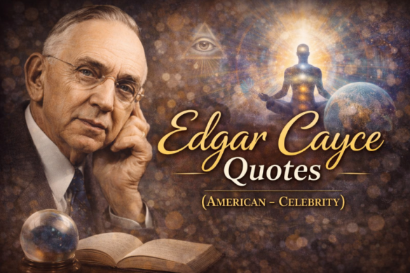 Edgar Cayce inspirational quotes collection – spiritual, motivational, and life quotes by American celebrity and mystic