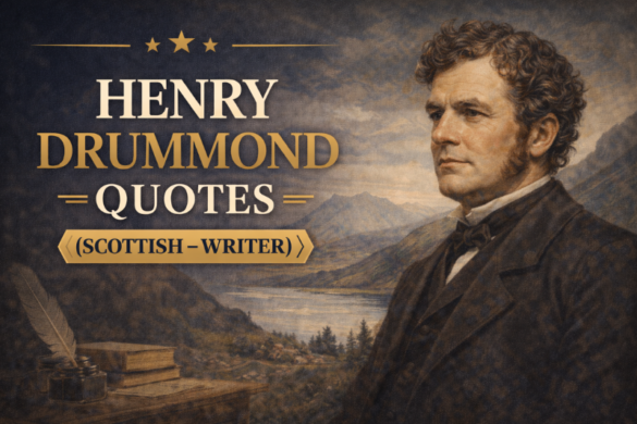 Henry Drummond quotes – inspirational, motivational, and life quotes by Scottish writer Henry Drummond