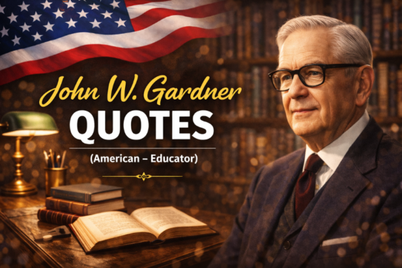 John W. Gardner inspirational quotes about education, leadership, personal growth, and life lessons from the American educator