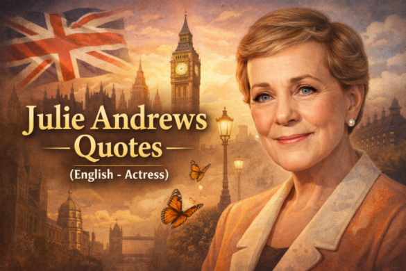 Julie Andrews inspirational quotes about kindness, perseverance, curiosity, life wisdom, and personal growth