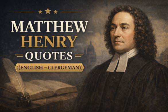 Matthew Henry quotes – inspirational, motivational, and faith quotes by English clergyman Matthew Henry