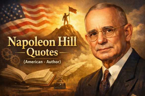 Napoleon Hill inspirational quotes about success, mindset, motivation, leadership, and personal development