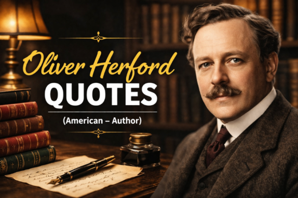 Oliver Herford witty quotes and humorous sayings from the American author known for clever observations about life and human nature