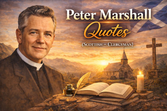 Peter Marshall inspirational quotes about faith, courage, perseverance, and meaningful Christian life