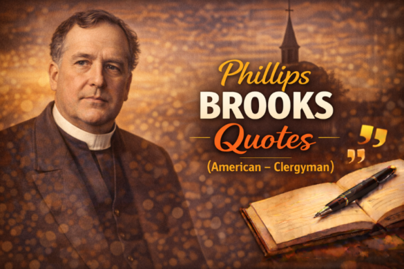 Phillips Brooks inspirational quotes about faith, character, humility and spiritual growth by the American clergyman