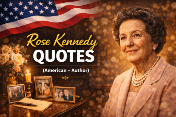 Rose Kennedy inspirational quotes about life, happiness, strength, resilience, and wisdom from the American author