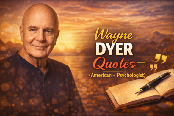 Wayne Dyer inspirational quotes about mindset, self growth, intention, success and inner peace by the American psychologist