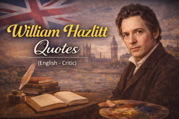 William Hazlitt inspirational quotes about wisdom, knowledge, life lessons, critical thinking, and personal growth